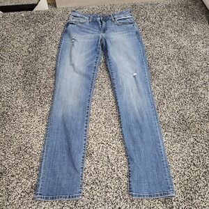 kut from the kloth catherine boyfriend Mid Rise jeans Stretch Women 4 Destressed